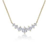 TQHGM Accessories 2.8CT Moissanite for Women Round Cut D Color Sterling Silver Lab Created Diamond Pendant s Daily Wear Parties Wedding