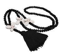 TQHGM Long Chain for Women Pendant Women Hand-Made Bead Sweater Tassel Crystal Chain Accessory Valentines Day Heart