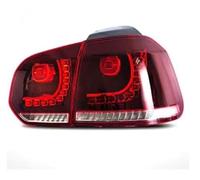 TQHSAG Luce retromarcia Per VW Per Golf 6 mk6 R20 2008-2013 Acqua che scorre Sfarfallio Segnale di svolta Luce fanale posteriore Lampada Coppia luci posteriori Luci stop posteriori(2 side red+clear)