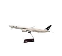 TQMEAD Kit Aereo Modello 47 Cm per Il Modello di Aereo in Resina Pressofusa B777 Pakistan con Luce per La Decorazione per Collezioni O Regali(No Light)
