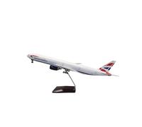 TQMEAD Kit Aereo Modello Modello di Aereo in Resina Pressofusa B777 in Scala 1:130 con Carrello di Atterraggio per La Decorazione. per Collezioni O Regali(No Light)