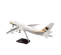 TQMEAD Kit Aereo Modello Ornamenti E Souvenir di Simulazione di Modelli di Aeromobili Pressofusi in Resina A320 Neo in Scala 1:80 per Collezioni O Regali(with Light)