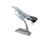 TQMEAD Modello di Aeroplano Metallo 1:100 per Ghostbuster, Bandiera Pirata, Modello di Aereo da Caccia F-4 in Lega Souvenir Ornamento Kit di Modellismo