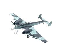 TQMEAD Modello di Aeroplano Metallo 1: 100 per Il Modello del Caccia Bf110G-4 Prodotto Finito in Semilega Decorazioni Finte Kit di Modellismo