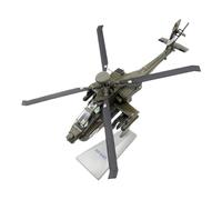 TQMEAD Modello di Aeroplano Metallo 1:75 per Elicottero Armato AH-64D Modello di Aeromobile Pressofuso in Lega Decorazione Multifunzionale Kit di Modellismo