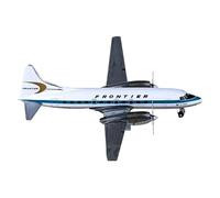 TQMEAD Modello di Aeroplano Metallo Decorazioni Souvenir per Il Modello di Aereo in Lega Pressofusa Frontier CV-580 N73117 in Scala 1:400 Kit di Modellismo
