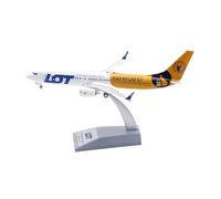 TQMEAD Modello di Aeroplano Metallo Modellino di Aeromobile in Lega B737-8MAX Polacco in Scala 1:200 Souvenir per Appassionati di Aviazione Kit di Modellismo