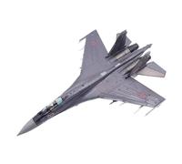 TQMEAD Modello di Aeroplano Metallo Modello di Aereo da Caccia Su35 in Scala 1:100, Replica Dettagliata, Esposizione di Collezionisti Militari Kit di Modellismo