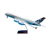 TQMEAD Modello di Aeroplano Metallo Modello di Aereo Pressofuso in ABS A380 Etihad in Scala 1:160 con Ruote E Luce A LED, Souvenir da Collezione Kit di Modellismo