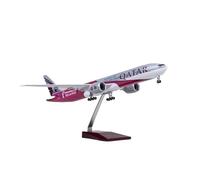 TQMEAD Modello di Aeroplano Metallo Scala 1:157 per Il Modello di Aereo in Resina Pressofusa 777 con Luci E Ruote Souvenir Decorativi Kit di Modellismo(with Light)