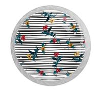Tqmspg 4 pomelli per cassetti e porte, a forma di fiore, per cucina, armadio, credenza, mobili