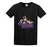 TQQCA BEAR Fist of The North Star Kenshiro Round Neck Cosplay Tooling Large Size Cartoon T-Shirt Black M
