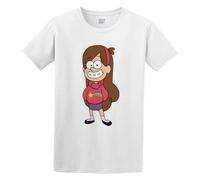 TQQCA BEAR Gravity Falls Mabel KingDeng T-Shirt White S