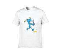 TQQCA BEAR Happy Tree Friends Happy Tree Friends Lumpy Cartoon Print T-Shirt White S