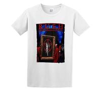 TQQCA BEAR Rush Moving Pictures Casual Round Neck T Shirt White XXL
