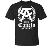 TQQCA BEAR Saul Canelo Alvarez Logo Boxing Mexico Legend Mens T-Shirt Unisex Black Tee S T-Shirt Black M