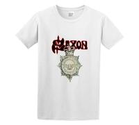 TQQCA BEAR Saxon Strong Arm of The Law Remastered Casual Round Neck T Shirt White M