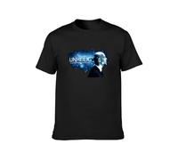 TQQCA BEAR Unheilig Men's Unisex Cotton Print Tee T-Shirt Black 3XL