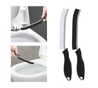 TQRR Spazzole Per Pulire- 2 pezzi Spazzola per WC, Spazzola Per La Pulizia Delle Fissure, Multifunzionale Spazzola Pulizia Casa per Cucina, Bagno, Finestra (2, Nero)