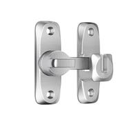 TQSKA 90/180 Degree Door Latches Sliding Screen Door LatchBarn Door Lock Hasp Latch Clasp Locks Anti-theft Buckle Flip Gate Hardware(Silver)