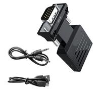 TQUXNGA 1080P PC Computer HDTV a VGA Video Converter 3.5mm Suono Femmina a Maschio Adattatore Per Laptop Top Box Monitor Proiettore VGA al convertitore Hdtv