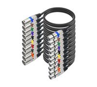 TQUXNGA 10Pcs 3Pin Cavo 3Pin Maschio a Femmina Cavo Microfono Bilanciato 3Pin 3Pin Mic Cavo Altoparlanti Cavo Per Mixer Amplificatori