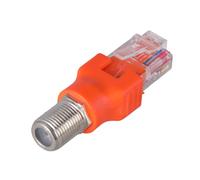 TQUXNGA 1PC Ftype A RJ45 Convertitori Adattatore Ftype Connettori Ftype Femmina A RJ45 Maschio Coassiale Coassiale Barili Accoppiatore Adattatore Ethernet Coassiale Accoppiatore