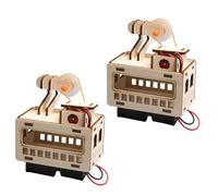 TQUXNGA 2 set modello funivia con binario mobile Toy | Coinvolgente set modellini funivia in legno per promuovere la creatività e la scoperta scientifica per