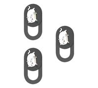 TQUXNGA 3pcs Webcam Covers Slide Cartoon Gattino Della Macchina Fotografica Coperture Per Il Computer Portatile PC Cellulare Web Camera Privacy Protector Sticker