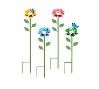 TQUXNGA 4 pezzi soluzione per l'alimentazione degli uccelli da giardino con altezza flessibile e decorazione da appendere accessorio fauna selvatica