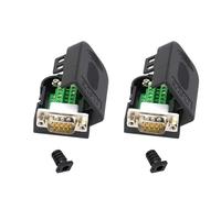 TQUXNGA Adattatori terminali senza saldatura DB9pin con montaggio | Adattatori terminali porta con viti di montaggio / dado per strumenti, alloggiamento in PVC e lettori di codici a barre