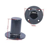 TQUXNGA Altoparlanti Stand Top Cappelli Nero Metallo Mount Staffa Superiore Parti di Riparazione Accessori Home Theater Karaoke Adattatori