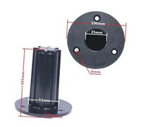 TQUXNGA Altoparlanti Stand Top Cappelli Nero Metallo Mount Staffa Superiore Parti di Riparazione Accessori Home Theater Karaoke Adattatori