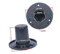 TQUXNGA Altoparlanti Stand Top Cappelli Nero Metallo Mount Staffa Superiore Parti di Riparazione Accessori Home Theater Karaoke Adattatori