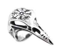 TQUXNGA Anelli regolabili a forma di testa di uccello, in lega di zinco, leggeri e confortevoli, accessorio unisex per appassionati di storia accessorio multiuso