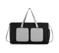 TQUXNGA Borsa a tracolla pieghevole da uomo per sport all'aria aperta con cinghie regolabili, grigio