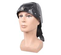 TQUXNGA Cappello da pirata Steampunk con strass teschio e cinturino in pelle regolabile per spettacoli a tema e cosplay, copricapo regolabile