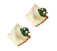 TQUXNGA Confezione da 2 coperture permanenti per piante in tessuto non tessuto per resistenza al freddo, evidenziando la moda orizzontale e la ventilazione per proteggere le piante