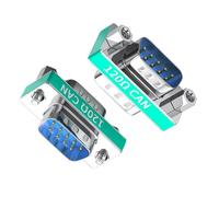 TQUXNGA Convertitori di porte industriali DB9pin con resistenza di corrispondenza precisa 120Ω per ottimizzazione della trasmissione CAN Adattatore resistore di terminazione bus CAN