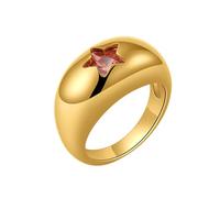 TQUXNGA Coppia di gioielli alla moda con stella e zirconia cubica, con struttura in rame, adatti per donne giovani e coppie, B, come descritto, come descritto