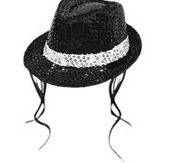 TQUXNGA Costume da star della danza anni '80 e '90 con reggicalze | Paillettes, abiti da palcoscenico per Halloween Cosplay Party, parrucche Cap Bretelle Bowtie Guanti, Accessori