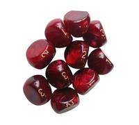 TQUXNGA Dadi educativi a 3 Facce per l ' insegnamento della, Red | Acrilico trasparente resistente con dadi sicuri dai colori brillanti per sussidi didattici in classe per bambini e
