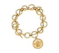 TQUXNGA Elegante collana a moneta in acciaio inossidabile gioielli alla moda accessorio da polso elegante da indossare tutti i giorni gioielli alla moda per le donne, Misura unica, come descritto