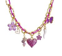 TQUXNGA Elegante collana con ciondolo regolabile, in acciaio inox, adatta per abbinare abiti casual in acciaio inox, Misura unica, come descritto, come descritto
