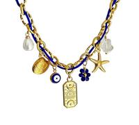 TQUXNGA Elegante collana con ciondolo regolabile, in acciaio inox, adatta per abbinare abiti casual in acciaio inox, Misura unica, come descritto, come descritto