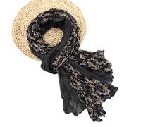 TQUXNGA Elegante sciarpa a pieghe in poliestere multiuso lunga sciarpa per primavera autunno abbigliamento quotidiano ufficio tutti gli accessori abbinati, 15, Etichettalia unica