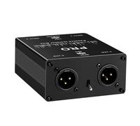 TQUXNGA Isolatore acustico XLR a 2 vie ad alta trasparenza da 6,35 mm con alloggiamento in metallo per il rumore nei sistemi audio professionali Risposta in frequenza