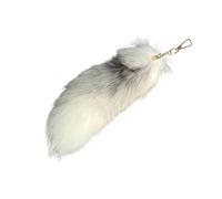 TQUXNGA Lusso Grande Coda Portachiavi 35cm Morbido Peluche Appeso Ciondolo Per La Decorazione Della Borsa Chiavi Dell'automobile Portafoglio Accessori Della Borsa Portachiavi Coda Per, F, Taglia unica