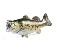 TQUXNGA Modello pesce in plastica tipo, Largemouth bass B | Animali realistici, paesaggi per acquari, artigianato per acquari, figure pesci accattivanti, decorazioni per la