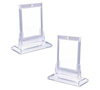 TQUXNGA Porta carte compatto con chiusura, display, 2 pezzi | Vetrina trasparente per carte con magneti ad alta resistenza per collezionismo e giocatori, facile da esporre